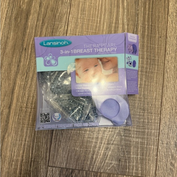 Lansinoh Thera Pearl 3 in 1 Breast Hot Cold Reusable Treatment Therapy Pack NEW - Picture 1 of 2